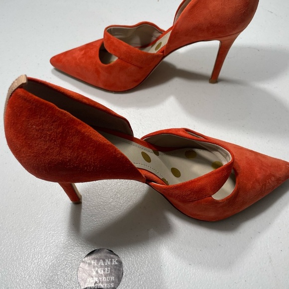 Womens Boden Vibrant Red Heels Size (38) 7 SB-AG - Picture 5 of 9